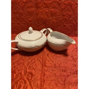 Kayson's Fine China -Japan - Golden Rhapsody Pattern - 1960's‎ Sugar & Creamer